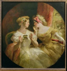 Ladies Gossiping at the Opera